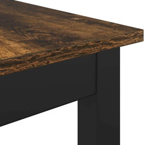 vidaXL παγκάκι Καπνιστό Δρύς 80 x 35 x 45 cm Επεξεργασμένο ξύλο