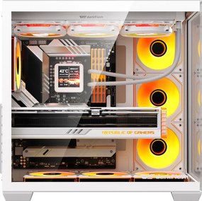Θήκη υπολογιστή DarkFlash C280 (λευκή) + 7 ανεμιστήρες