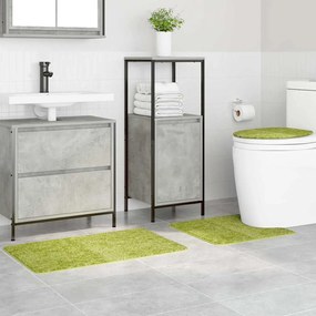 vidaXL Πατάκι μπάνιου 3 pcs Πράσινο 50 x 50 cm Πολυπροπυλένιο