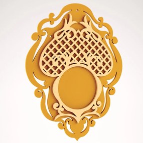 Intra απο ξύλο plywood 3mm-4mm πάχος - Κορνίζα 3D παζλ Δίασταση 30x30 cm Intraeaxys-91j9l87m