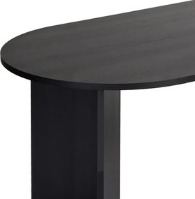 Τραπέζι Sablin Megapap χρώμα black wood 180x89,5x75εκ.