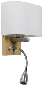 Φωτιστικό Τοίχου-Απλίκα Ξύλινο Led Sutton 01316 White GloboStar Wood