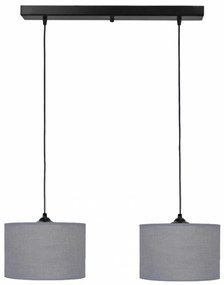 Φωτιστικό Οροφής Δίφωτο Heronia 14-0167 Grey