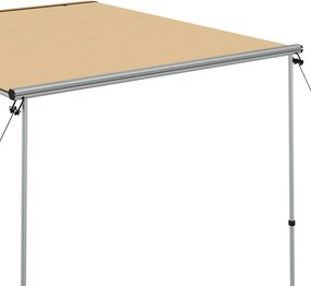 vidaXL Τέντα Τροχόσπιτου Μπεζ 2 x 2,5 x 2,15 μ.