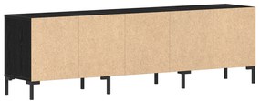 vidaXL Ντουλάπι Τηλεόρασης Μαύρη Δρυς 150x30x44,5 εκ Επεξεργασμένο Ξύλο