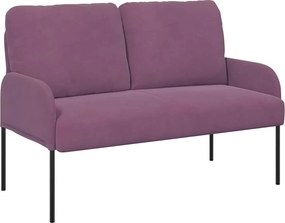 vidaXL Καναπέδες με μαξιλάρι 110cm Μοβ Κόντρα πλακέ