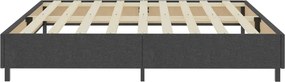 vidaXL Πλαίσιο Κρεβατιού Boxspring Γκρι 200 x 200 εκ. Υφασμάτινο