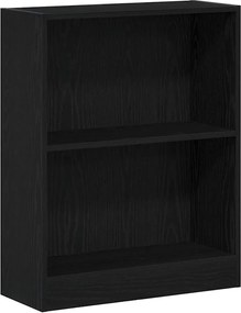 vidaXL Βιβλιοθήκη Μαύρη Οξυά 60 x 24 x 76 cm Επεξεργασμένο ξύλο