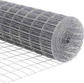 vidaXL Φράχτης Εuro 1 x 25 m Σίδηρος με επικάλυψη PVC