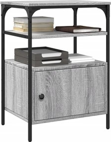 vidaXL Βάση Εκτυπωτή 3 Επιπέδων Γκρι Sonoma 50x40x76 εκ Επεξ. Ξύλο