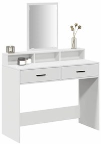 vidaXL Κομμό Υπνοδωματίου Λευκό 100 x 41 x 140 εκ. Επεξεργασμένο ξύλο