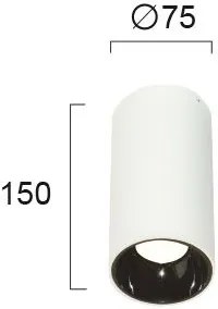 Σποτ οροφής Viokef Glam Round-Λευκό