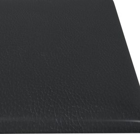 vidaXL Κεφαλάρι Τοίχου 12 pcs Μαύρο 60 x 15 cm ύφασμα