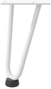 vidaXL Πόδια Φουρκέτας για Τραπεζάκι Σαλονιού 4 τεμ. Λευκά 20 εκ. από Μασίφ Ατσάλι