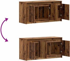vidaXL Ντουλάπι TV 100 x 34 x 50 εκ Παλαιωμένο ξύλο