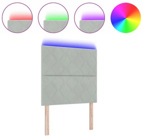 vidaXL LED Κεφαλάκι Διαμαντένια Μπλοκ Ανοιχτό Γκρι 100 εκ.