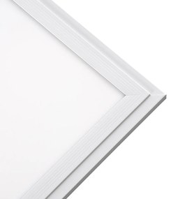 GloboStar® 60207 Χωνευτό LED Panel Milky Super Slim 60x60cm 40W 3800lm 120° CRI≥80Ra UGR<19 AC 220-240V IP20 Μ60 x Π60 x Υ1.5cm - Φυσικό Λευκό 4500K - TÜV Certified Driver - 5 Years Warranty