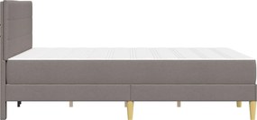vidaXL Σκελετός Κρεβατιού Taupe 160 x 200 cm Πολυεστέρας