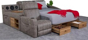 Double Bedstead Whesley Smart - Brown Brown