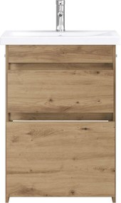 vidaXL Σετ Επίπλων Μπάνιου Artisan Δρυς 61 x 40 x 84,5 εκ
