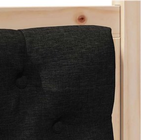vidaXL Κεφαλάρι Άλλο Καφέ και μαύρο 75 cm Μασίφ ξύλο πεύκου