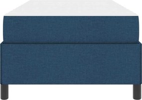 vidaXL Κρεβάτι με ελατήρια Μπλε 80 x 200 cm ύφασμα