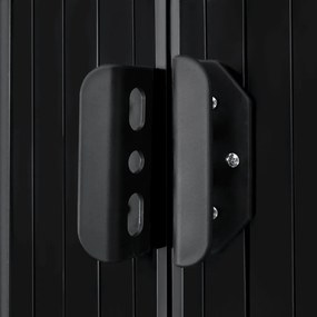 vidaXL Αποθήκη Κήπου Ανθρακί Ατσάλινη