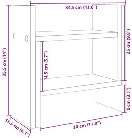 ΈΠΙΠΛΟ ΟΡΓΑΝΩΣΗΣ ΓΡΑΦΕΙΟΥ ΔΡΥΣ 34,5X15,5X35,5 ΕΚ. ΕΠΕΞ. ΞΥΛΟ 848054