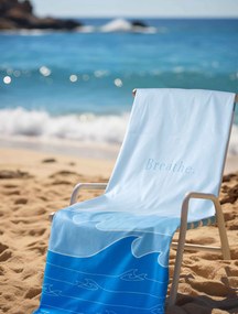 Πετσέτα θαλάσσης SWELL Μπλε Πετσέτα Θαλάσσης: 90 x 160 εκ. MADI