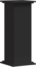vidaXL Βάση Γλάστρας Μαύρη 33x33x60 εκ. από Επεξεργασμένο Ξύλο