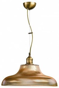 Arkolight Μοντέρνο Φωτιστικό Κρεμαστό Φ40cm Με Μελί Γυαλί Και Μπρονζέ Ανάρτηση Σ550-2-40
