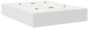 vidaXL Σκελετός Κρεβατιού Λευκό 140 x 200 cm Επεξεργασμένο ξύλο