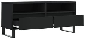 vidaXL Έπιπλο Τηλεόρασης Μαύρο 100x34,5x44,5 εκ. Επεξεργ. Ξύλο