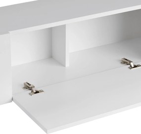 Έπιπλο Τηλεόρασης Λευκό / Μαύρο GROUS 180x30x45