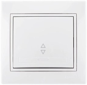Lezard Διακόπτης A/R Λευκό Mira (Πλήρης) 701.0202105