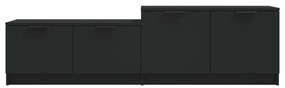 vidaXL Έπιπλο Τηλεόρασης Μαύρο 158,5x36x45 εκ. Επεξεργασμένο Ξύλο