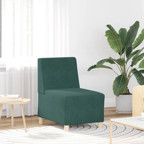 vidaXL Καναπέδες 3 pcs Σκούρο πράσινο 55 x 74 x 82 εκ. Βελούδο