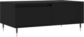 vidaXL Τραπεζάκι Σαλονιού Μαύρο 90x50x36,5 εκ. Επεξεργασμ. Ξύλο