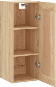vidaXL Ντουλάπι Τοίχου Sonoma Δρυς 34,5 x 34 x 90 εκ. Επεξεργ. Ξύλο