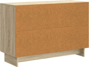vidaXL Πλαϊνό γραφείο με συρτάρι Sonoma Δρυς 89 x 34,5 x 60 εκ.