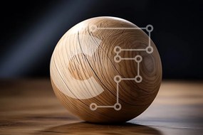 Intra Συλλεκτικό Ξύλινο Παζλ Plywood  4mm - Ξύλινο αυγό σε ξύλινο τραπέζι Σε Ξύλινο Κουτί - Διαστάσεις: 10x10 cm – 25 κομμάτια