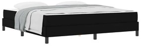 vidaXL Κρεβάτι με ελατήρια με στρώμα Μαύρο 180 x 200 cm ύφασμα
