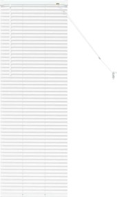 vidaXL Βενετσιάνικες Ρόδες Λευκό 130 x 45 εκ Αλουμίνιο