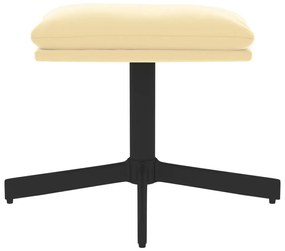 vidaXL Υποπόδιο Λευκό 60x60x36 εκ. Βελούδινο