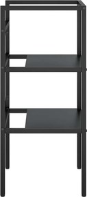 vidaXL Έπιπλο Μπάνιου Μαύρο 40 x 38 x 83 εκ. Σιδερένιο