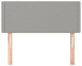 vidaXL Κεφαλάρι Κρεβατιού Ανοιχτό Γκρι 100x5x78/88 εκ. Υφασμάτινο