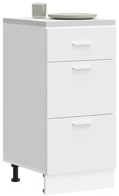 vidaXL Κάτω ντουλάπι Lyon λευκό 40x46x81,5 cm Ξύλινο μηχανουργικό ξύλο