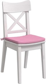 vidaXL Μαξιλάρια καθισμάτων 4 pcs Ροζ 40 x 40 x 3 cm ύφασμα