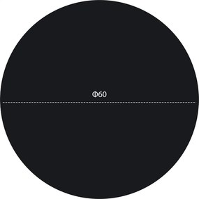 ΕΠΙΦΑΝΕΙΑ ΤΡΑΠΕΖΙΟΥ HPL HM5841.01 ΜΑΥΡΗ Φ60 εκ. ΠΑΧΟΥΣ 12mm.