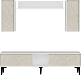 Stewehome Σετ έπιπλο τηλεόρασης με ράφι 150x30x41 cm